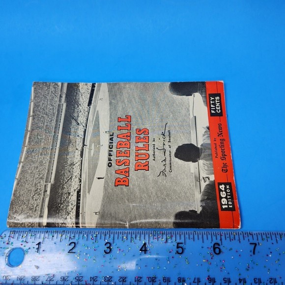 Official Baseball Rules Booklets X 3 Sporting News 1964-65-66 Commissioners MLB - Picture 13 of 14